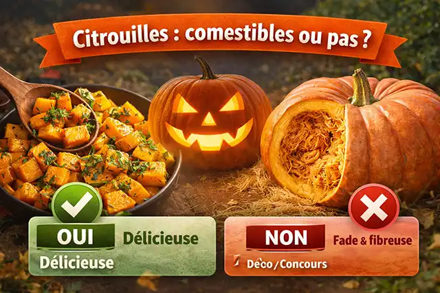 Citrouilles comestibles ou pas