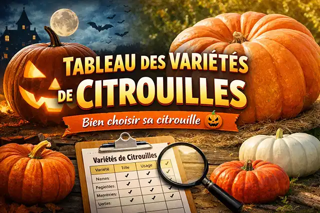 Tableau des variétés de citrouilles le guide simple pour bien choisir