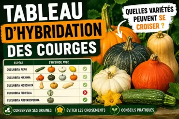 Tableau d'hybridation des courges